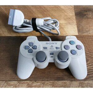 Sony PlayStation PS1 PS One Controller SCPH-110 OEM White - Tested